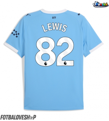 Manchester City Rico Lewis #82 Domácí Dres 2025-26 Krátký Rukáv